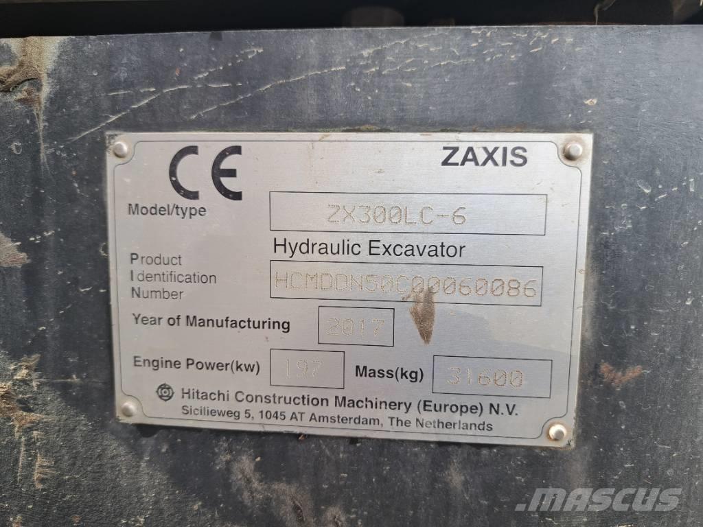 Hitachi ZX 300 LC-6 Pásové rýpadlá