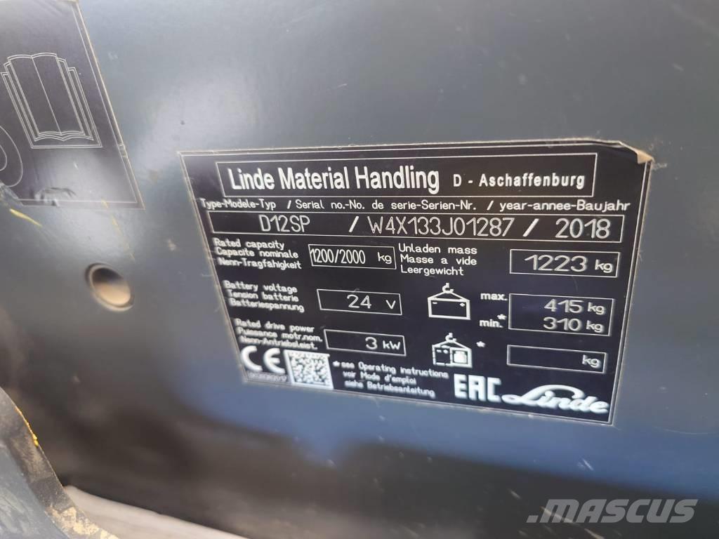 Linde D 12 Samohybné vozíky