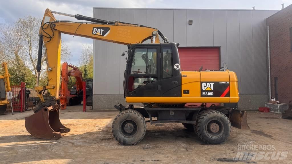 CAT M 316 D Kolesové rýpadlá