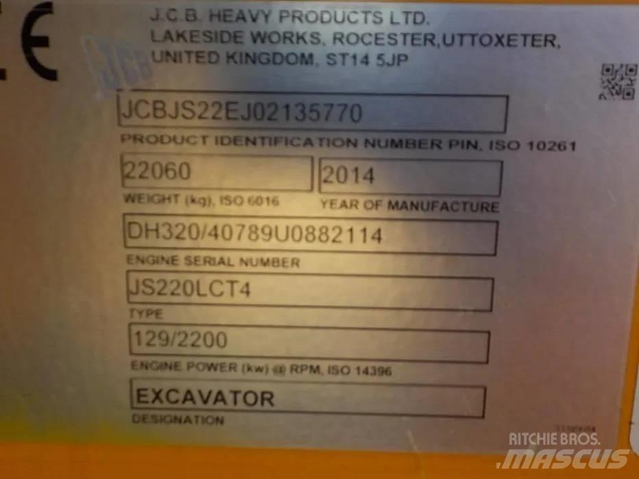 JCB JS220LC Pásové rýpadlá