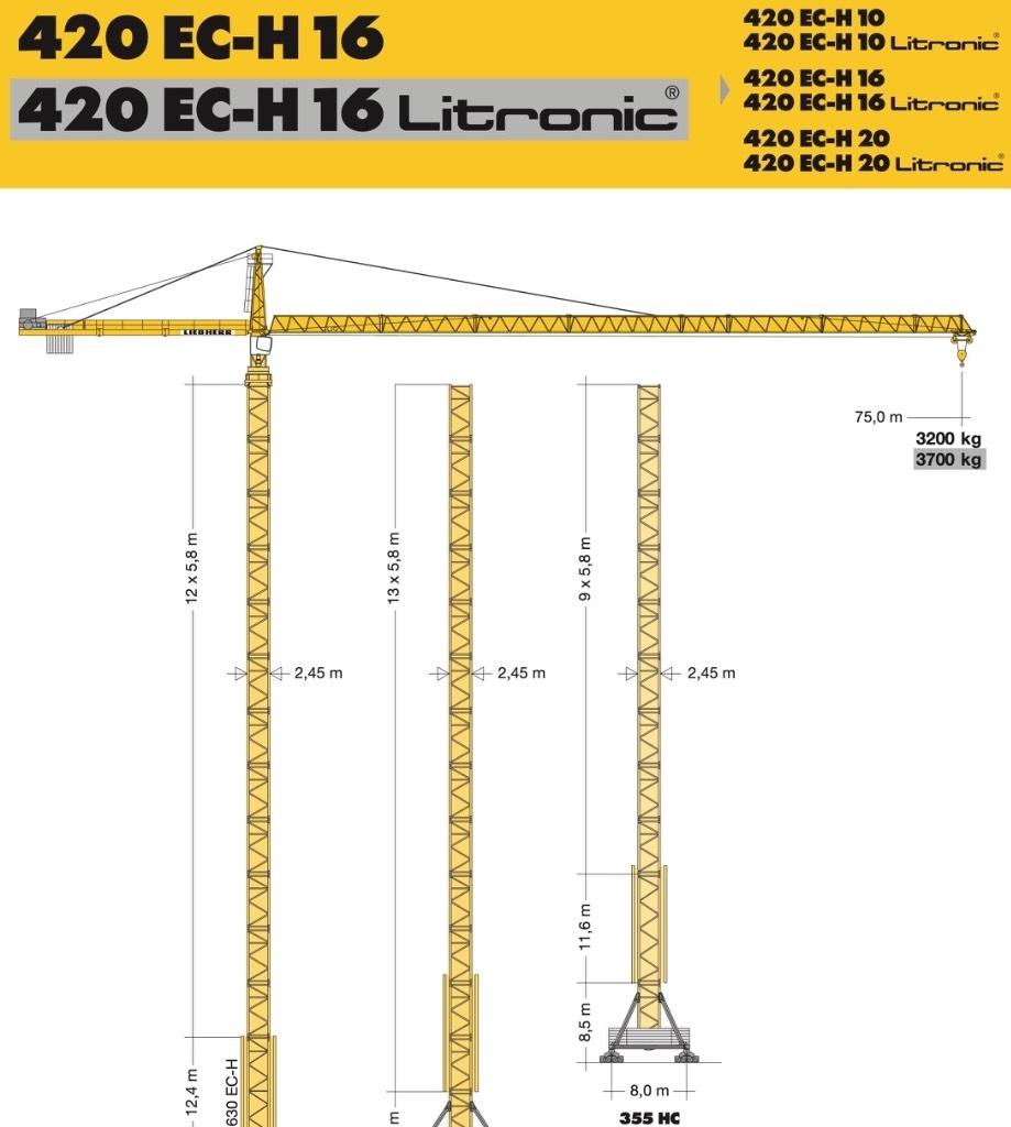 Liebherr 420 EC-H16 Stavebné žeriavy