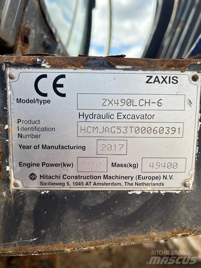 Hitachi 490 LCH-6 Pásové rýpadlá
