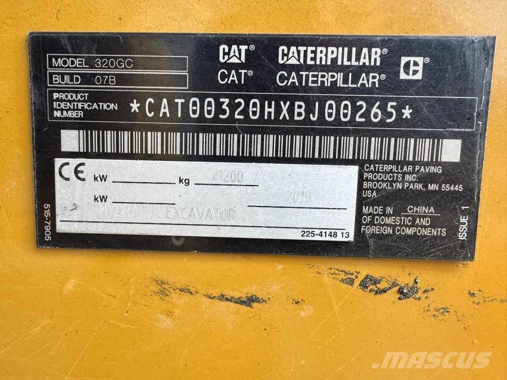 CAT 320GC Pásové rýpadlá
