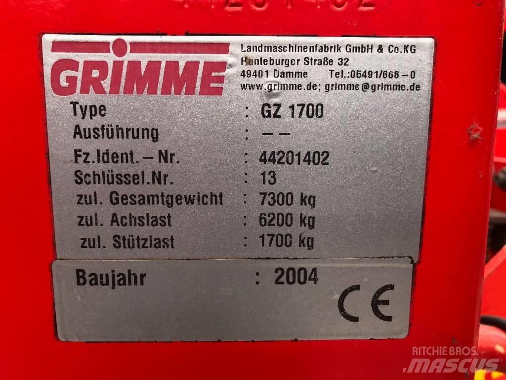 Grimme GZ 1700 Zemiakové kombajny