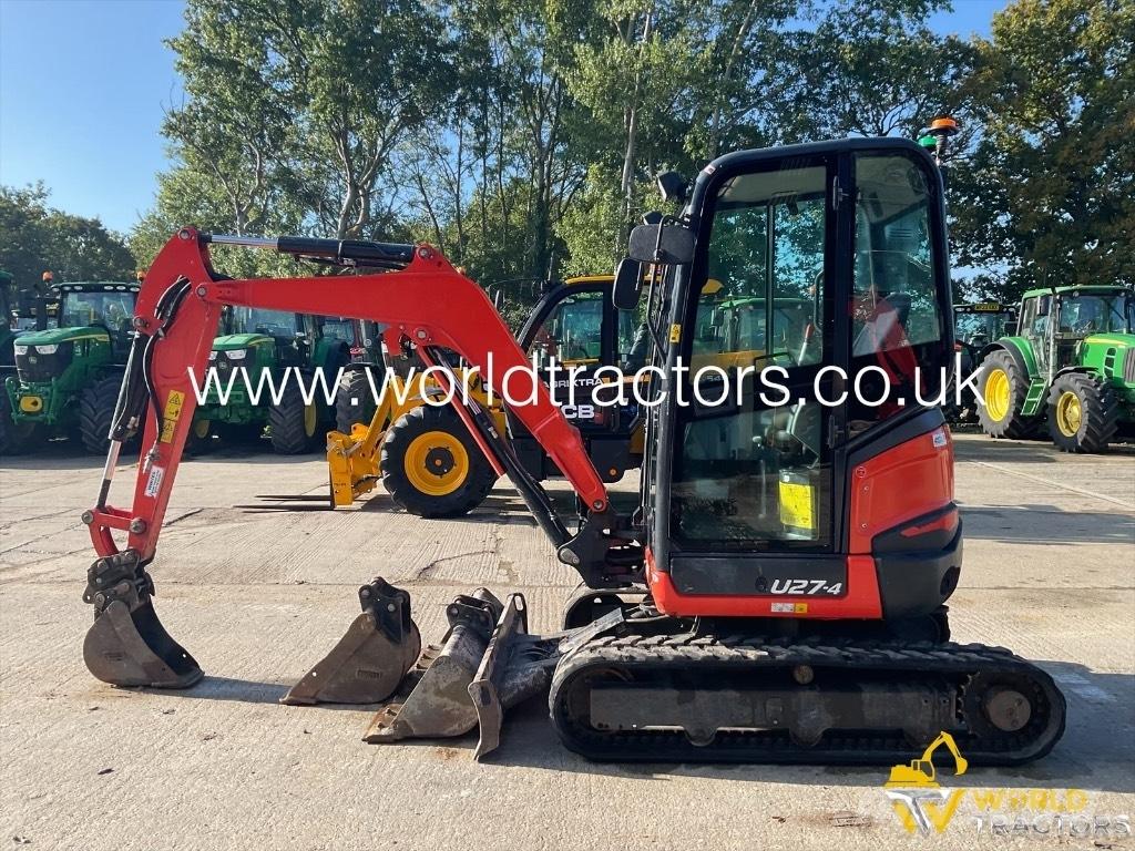 Kubota U 27-4 Mini rýpadlá < 7t