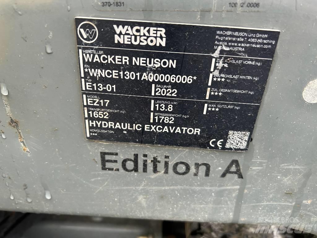 Wacker Neuson EZ17 Pásové rýpadlá
