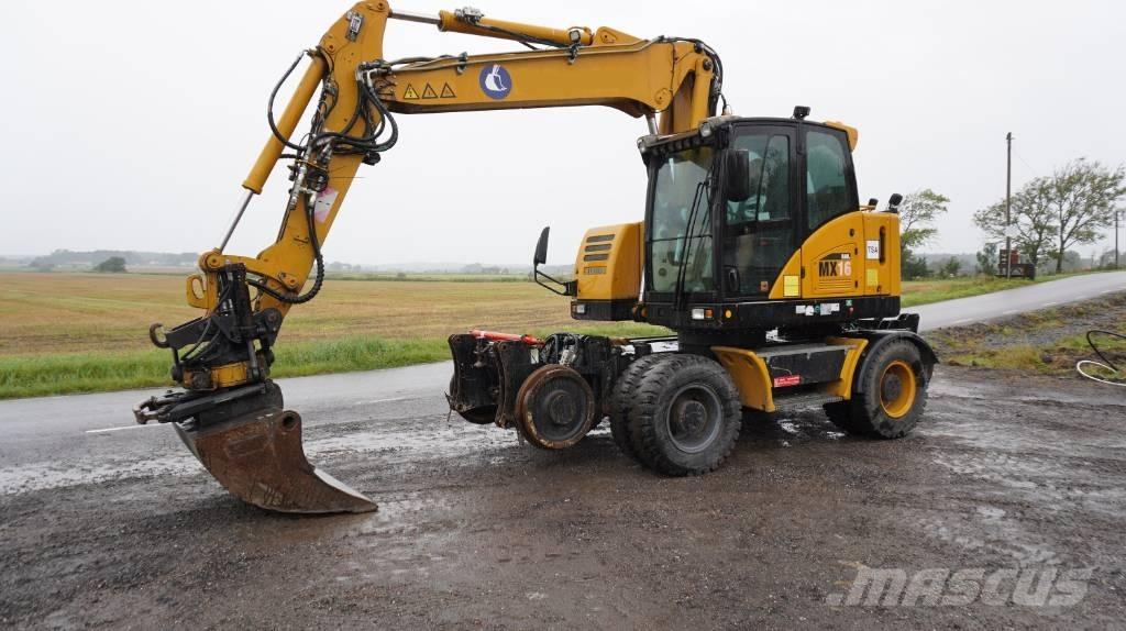 Hydrema MX 16 Rail Kolesové rýpadlá