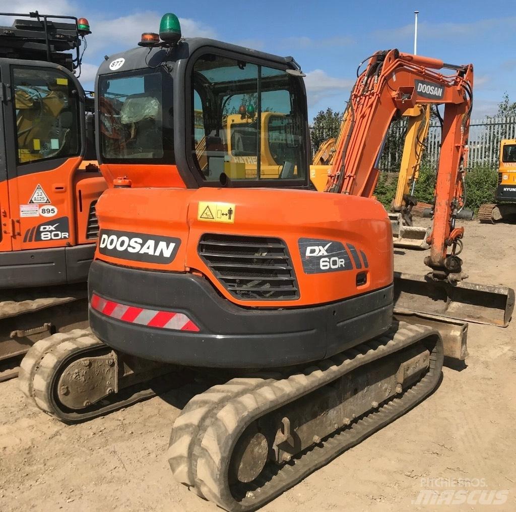 Doosan DX 60 R Mini rýpadlá < 7t
