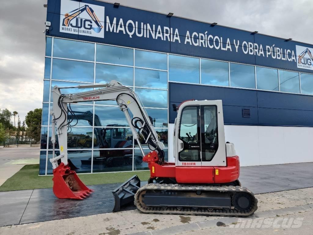Takeuchi TB 80 FR Midi rýpadlá 7 t - 12 t