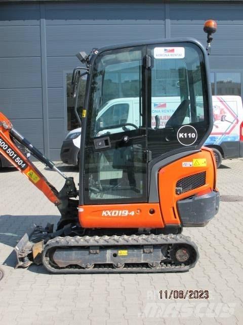 Kubota KX 019-4 Mini rýpadlá < 7t