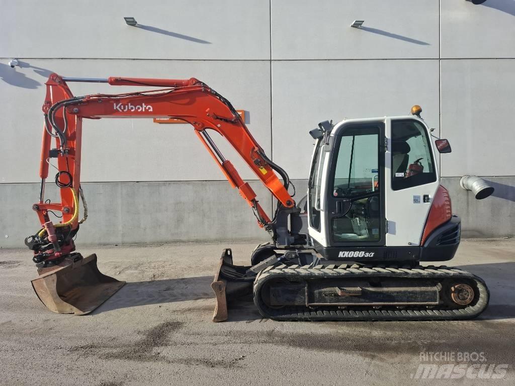 Kubota KX 080-3 Midi rýpadlá 7 t - 12 t