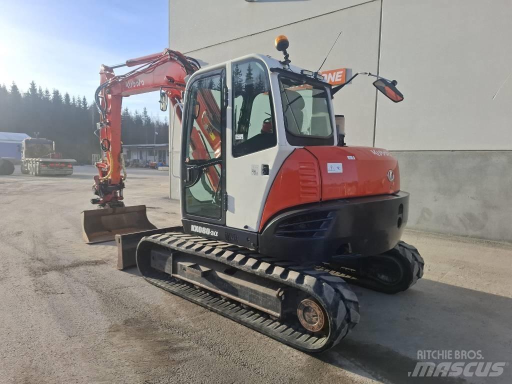 Kubota KX 080-3 Midi rýpadlá 7 t - 12 t