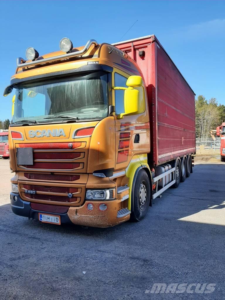 Scania R 520 Nákladné vozidlá s bočnou zhrnovacou plachtou