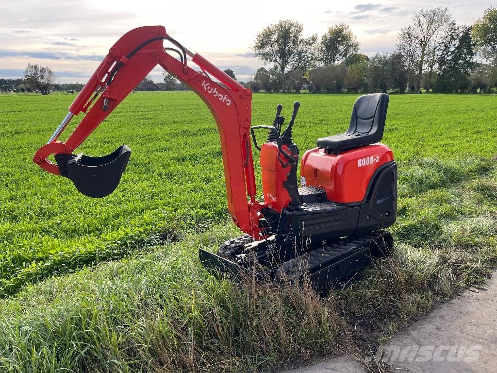 Kubota K 008-3 Mini rýpadlá < 7t