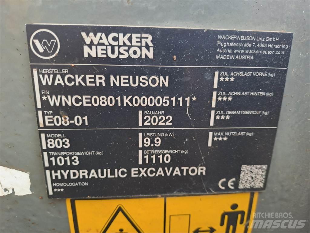 Wacker Neuson 803 Pásové rýpadlá