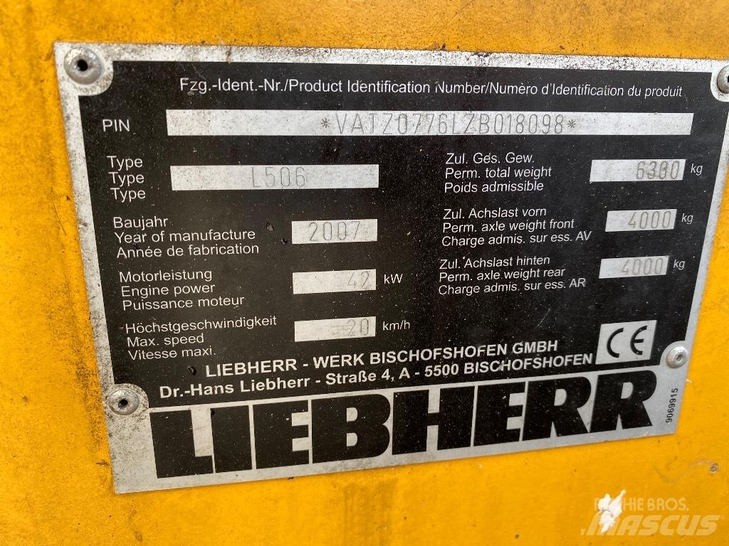 Liebherr 506 Stereo Kolesové nakladače