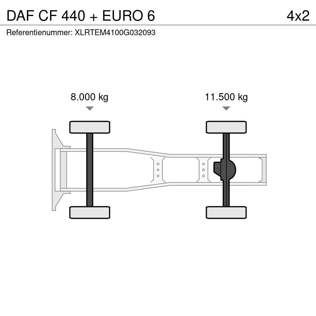 DAF CF 440 + EURO 6 Ťahače