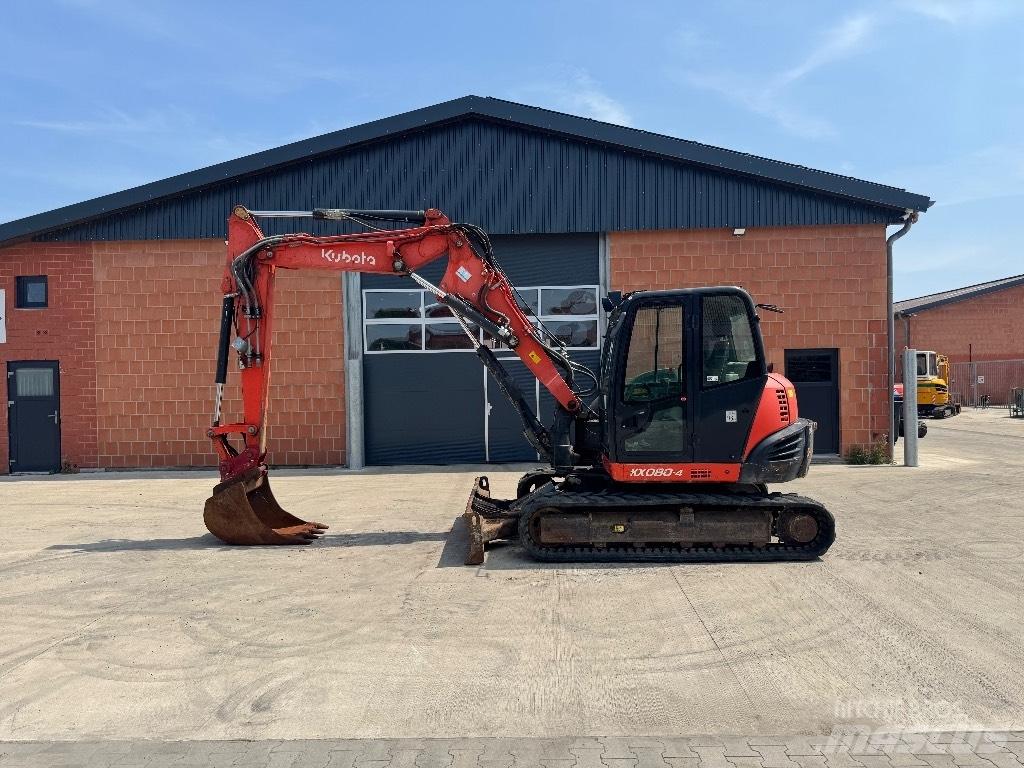 Kubota KX 080-4 Midi rýpadlá 7 t - 12 t