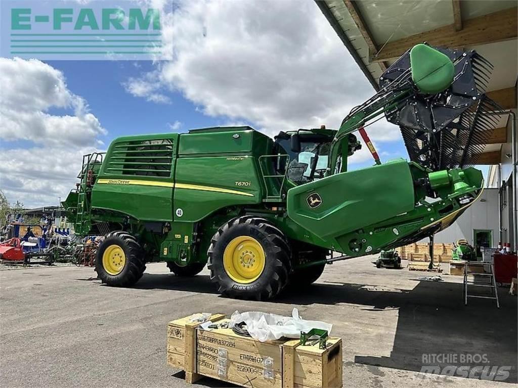 John Deere t670 hm Kombinované zberacie stroje