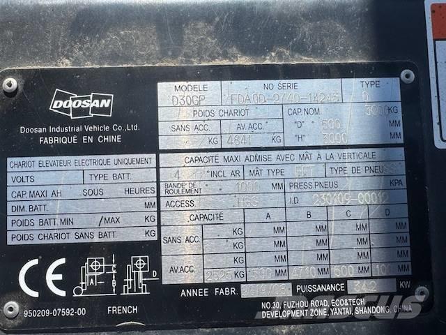 Doosan D30 Plus Dieselové vozíky