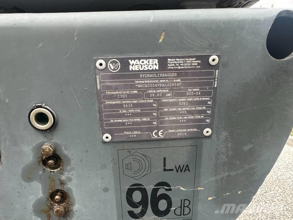 Wacker Neuson 50 Z3 Mini rýpadlá < 7t