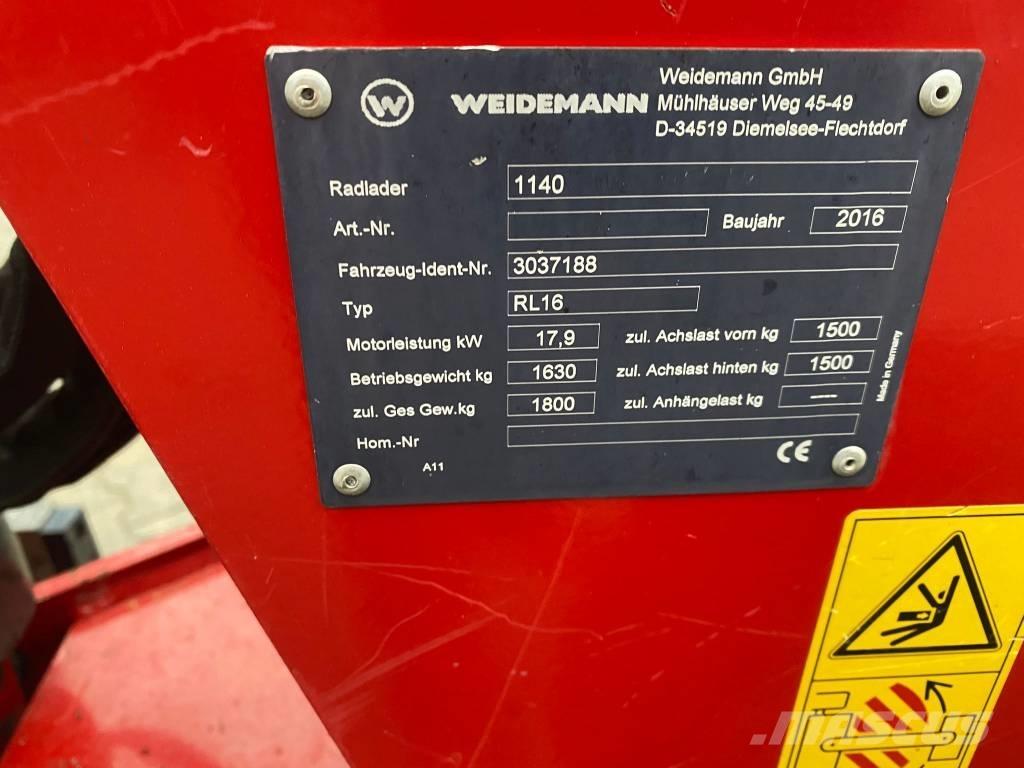 Weidemann 1140 Kolesové nakladače