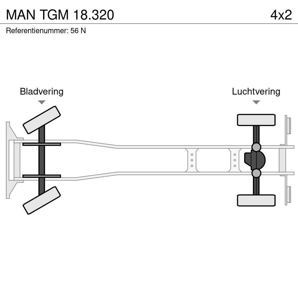 MAN TGM 18.320 Hákový nosič kontajnerov