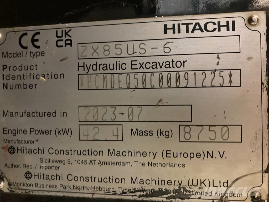 Hitachi ZX 85 US-6 Midi rýpadlá 7 t - 12 t