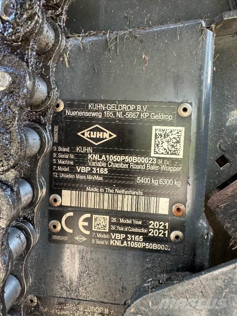 Kuhn VBP 3165 OC 23 Lisy na okrúhle balíky