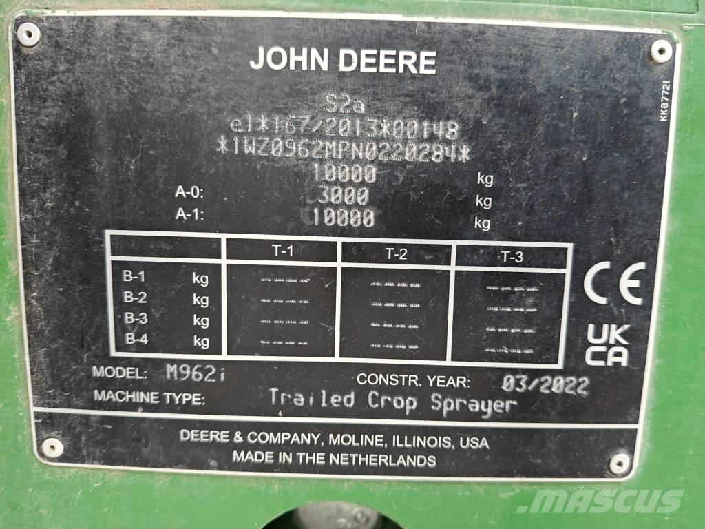 John Deere M 962 i Ťahané postrekovače