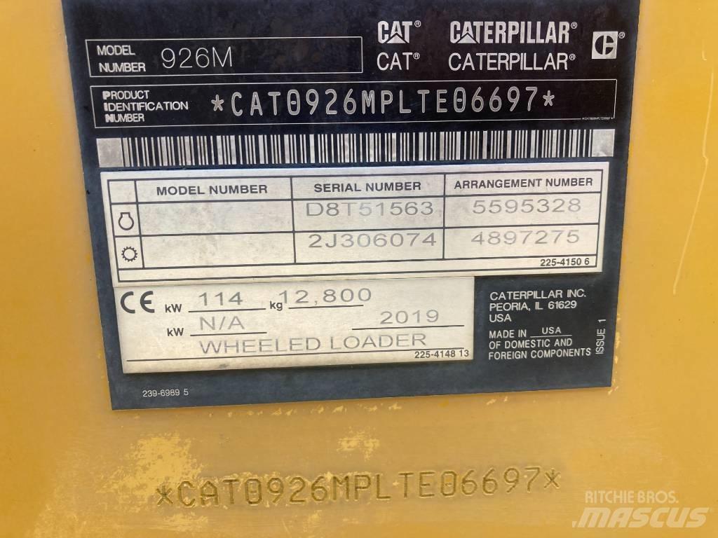 CAT 926M Kolesové nakladače