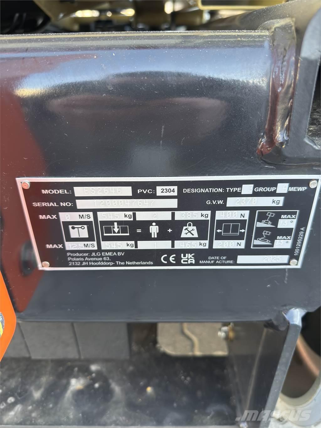 JLG ES2646 Nožnicové zdvíhacie plošiny