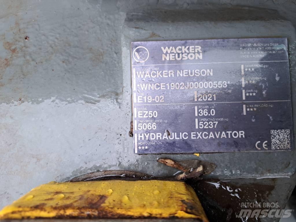 Wacker Neuson EZ50 Pásové rýpadlá
