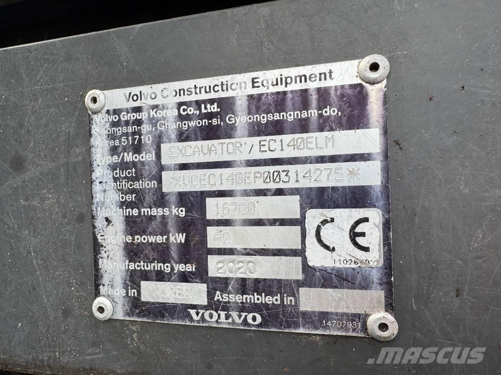 Volvo EC 140 ELM Pásové rýpadlá