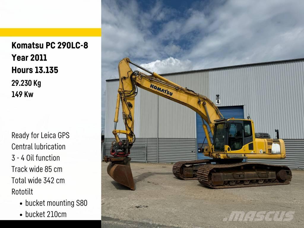 Komatsu PC 290 LC-8 Pásové rýpadlá