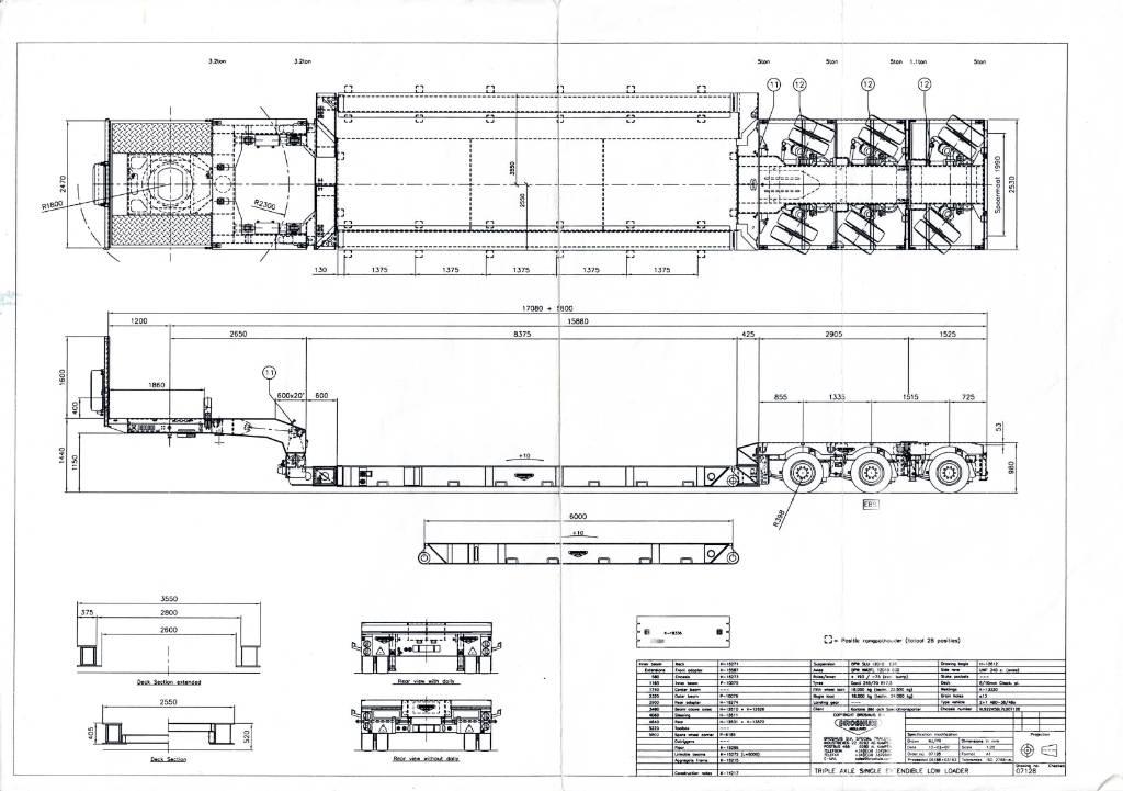 Broshuis Low loader Podvalníkové návesy