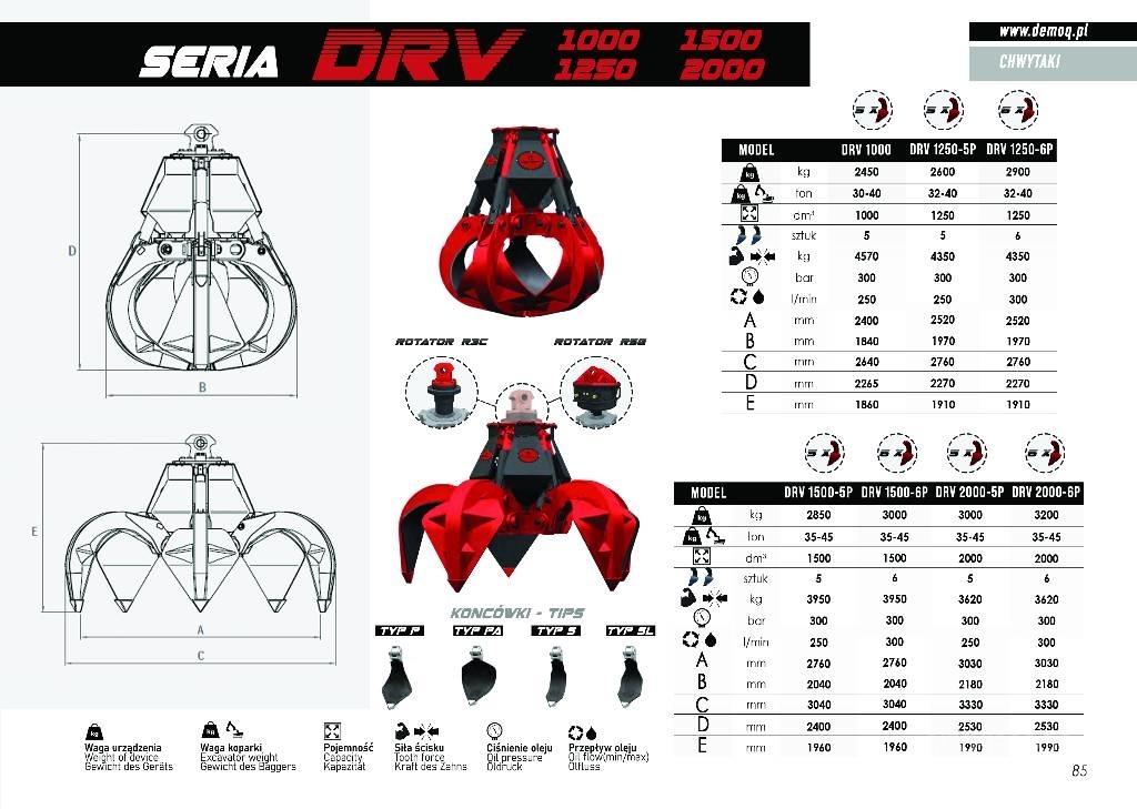  DEMOQ DRV600-5P Drapáky