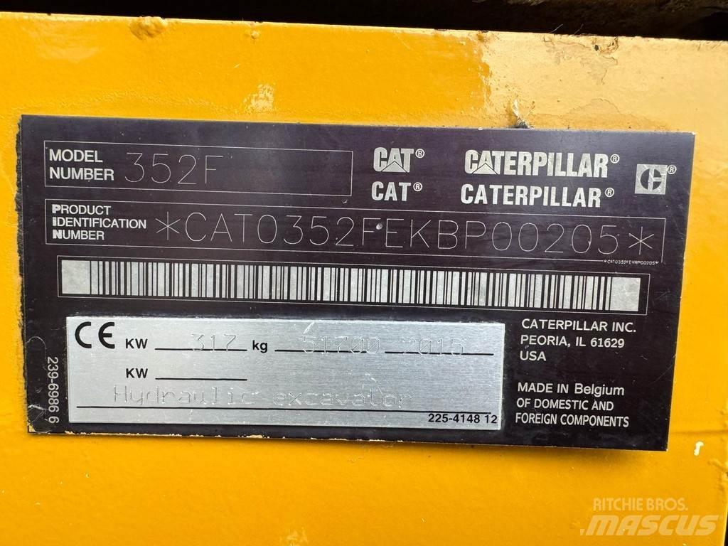 CAT 352F Pásové rýpadlá
