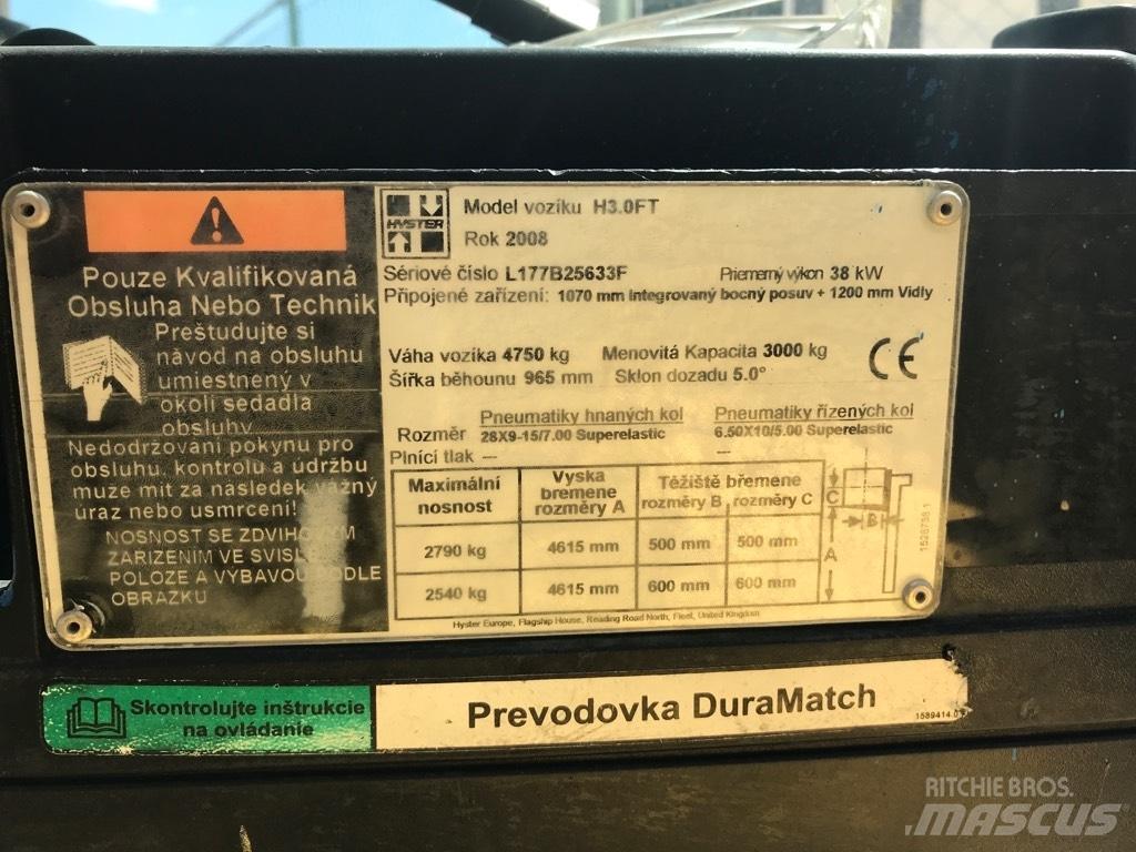 Hyster H 3.00 FT LPG vozíky