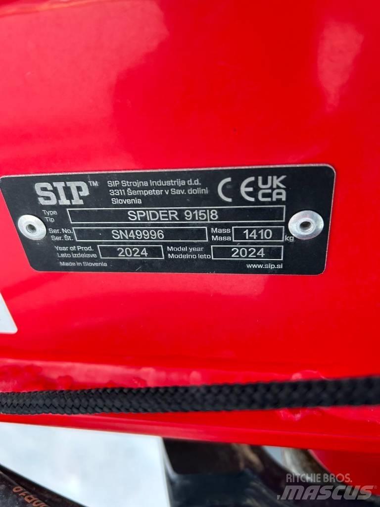 SIP Spider 915/8 Obracače a zhrabovače sena