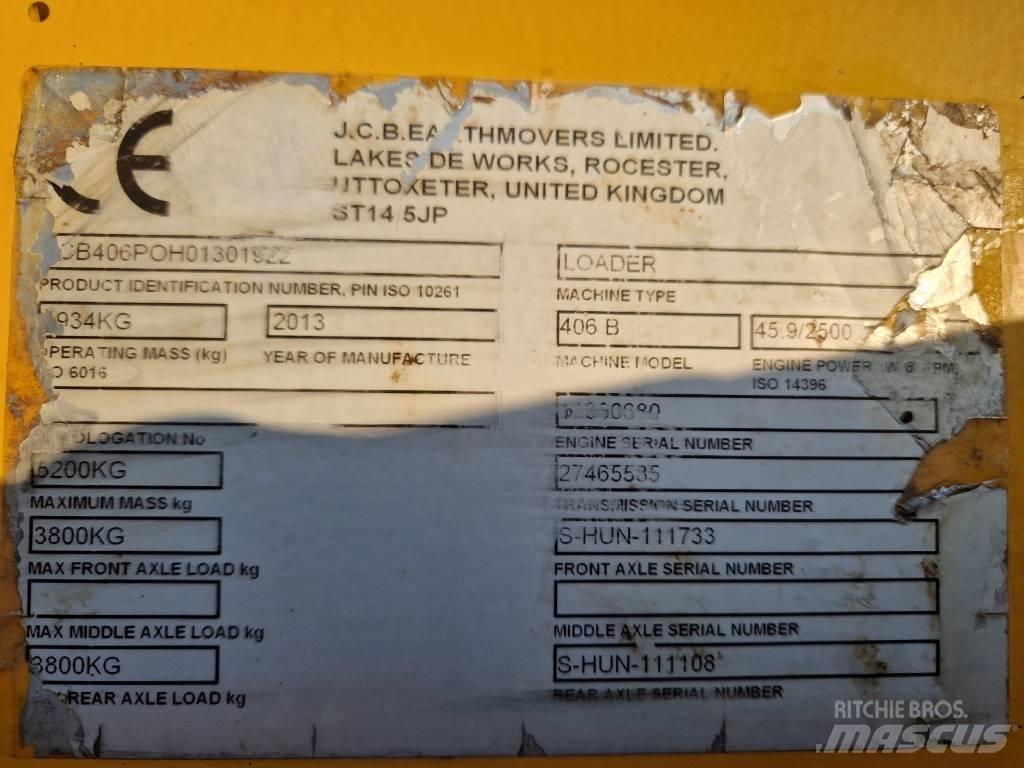 JCB 406 B Kolesové nakladače