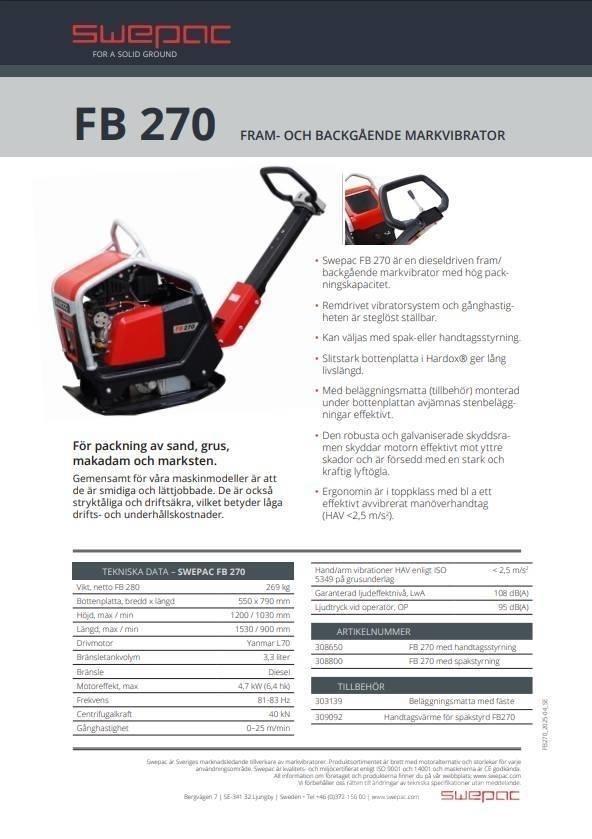 Swepac FB 270 Kompaktory
