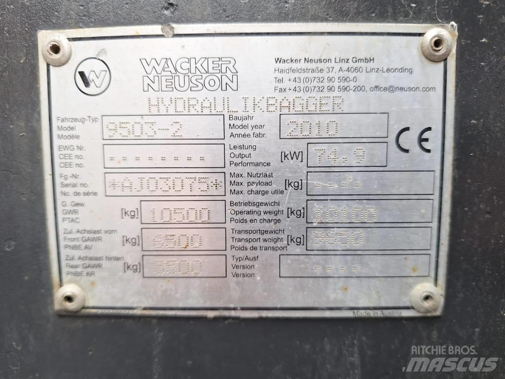 Wacker Neuson 9503-2 Kolesové rýpadlá