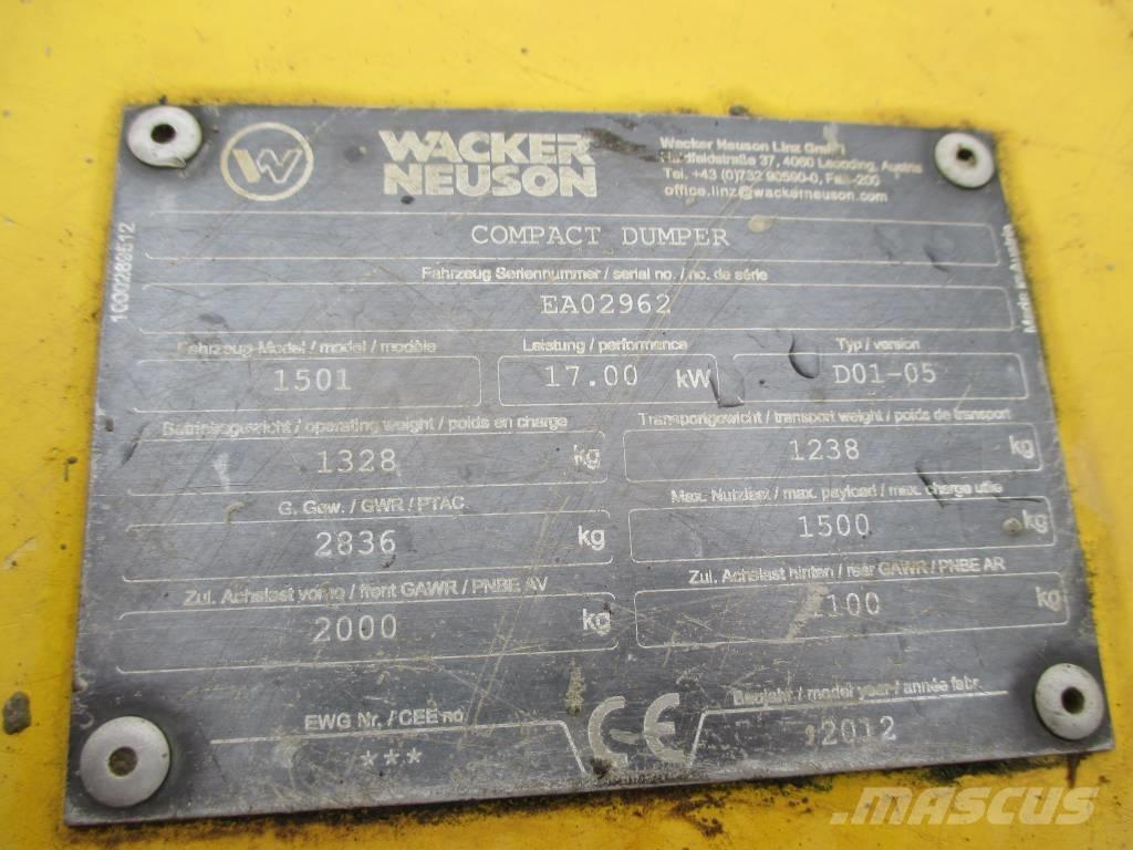 Wacker Neuson 1501 Stavebné sklápače