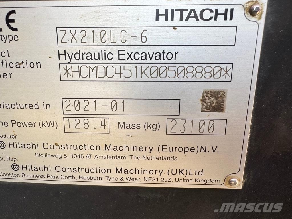 Hitachi ZX 210 LC-6 Pásové rýpadlá
