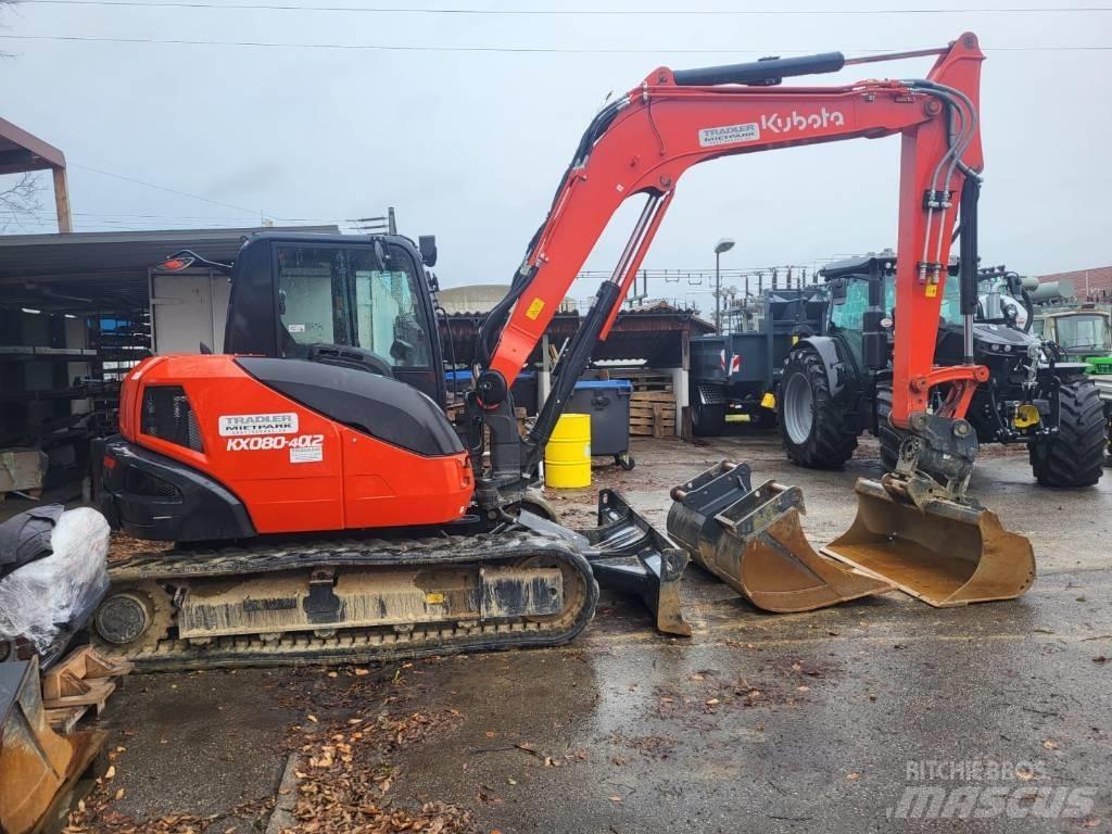 Kubota KX 080-4 Mini rýpadlá < 7t