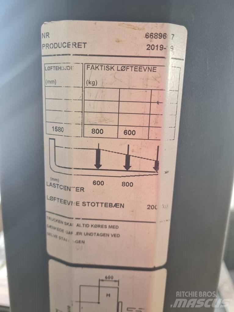 Toyota SWE080L Ručne vedené vysokozdvižné vozíky