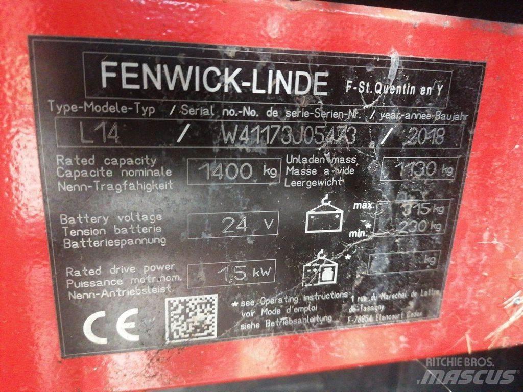 Linde L14 Ručne vedené vysokozdvižné vozíky