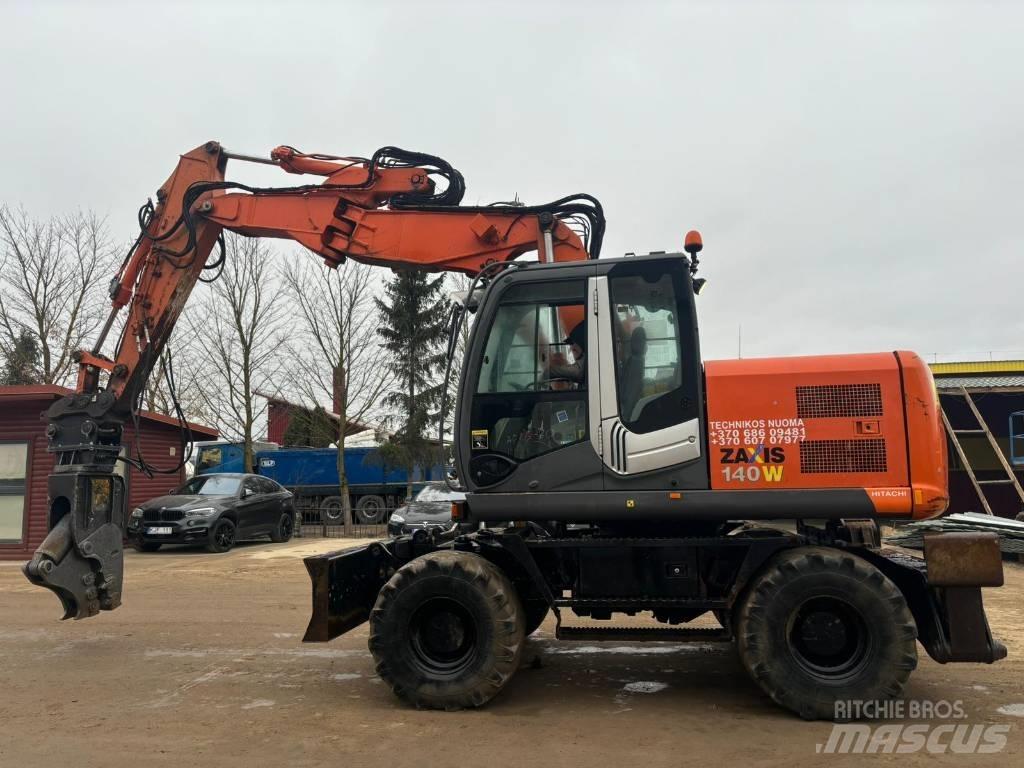 Hitachi ZX 140 W-3 Kolesové rýpadlá