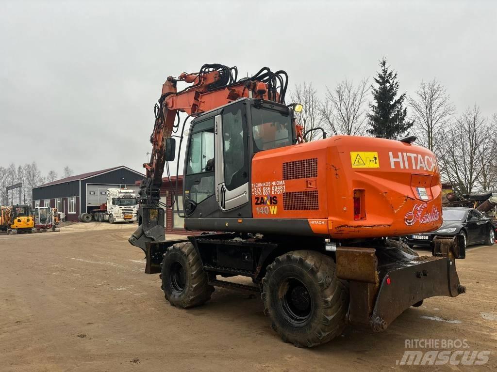 Hitachi ZX 140 W-3 Kolesové rýpadlá